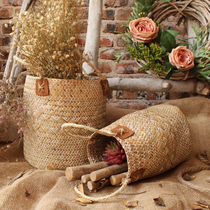 Handcrafted storage basket with natural design Stornfield