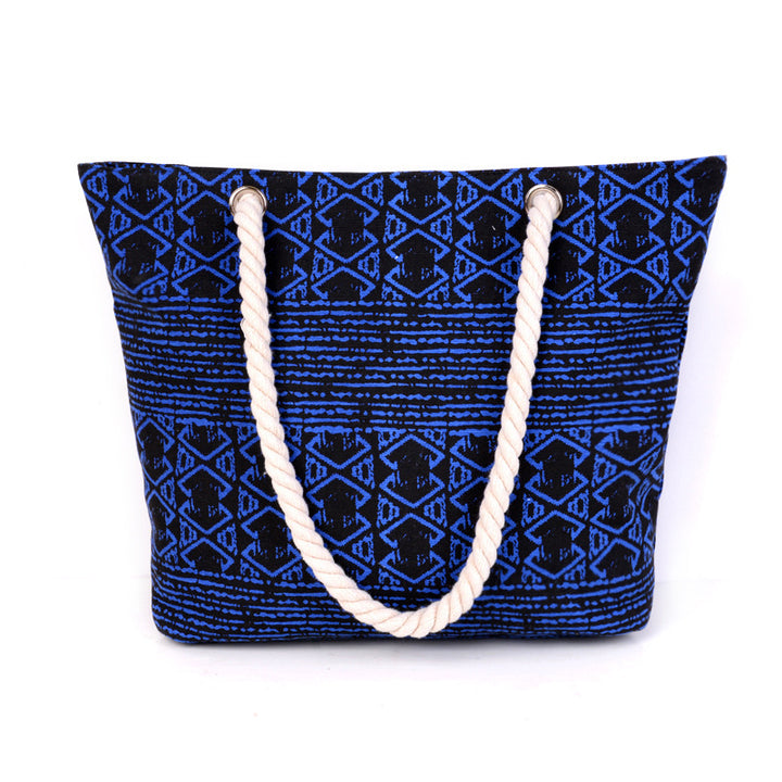 Spacious shopping bag with striking ethnic pattern Stornfield