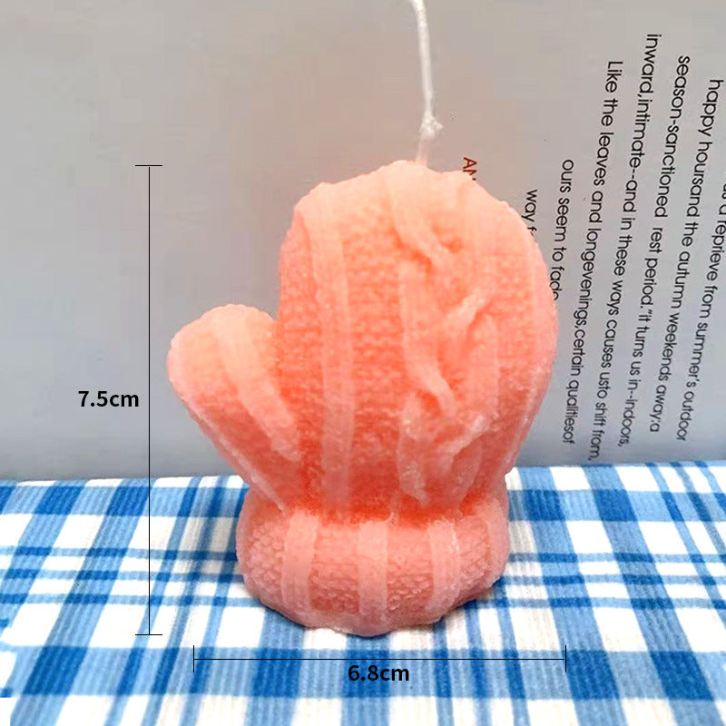 Hand-Poured Mini Cactus Sculptural Wax Candle Tabletop Accent