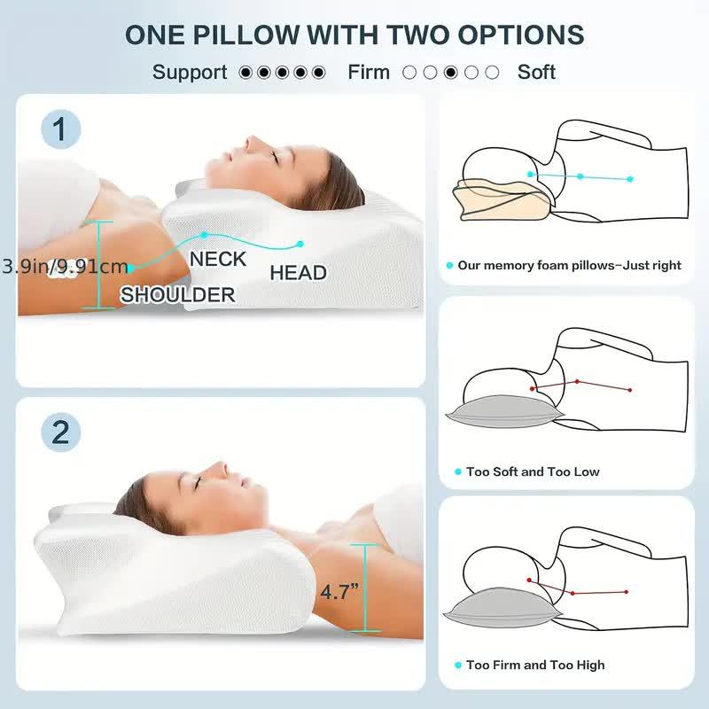 Stornfield | Ergonomic Head Pillow for Restful Sleep