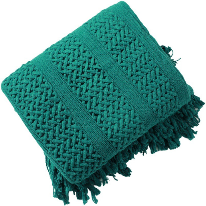 Women's Knit Blanket with Elegant Fringes Stornfield