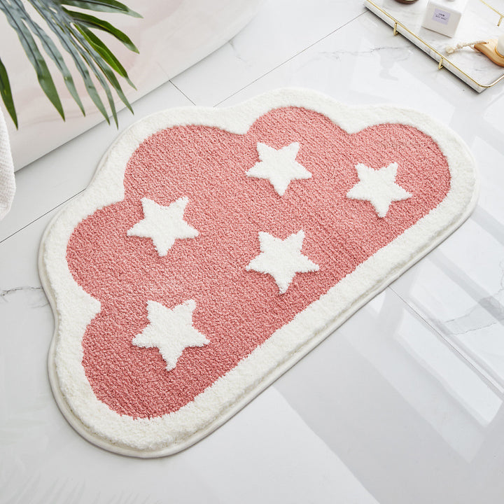 Cloud-Shaped Decorative Bath Mat