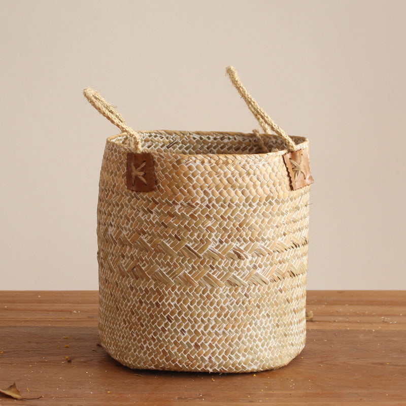 Handcrafted storage basket with natural design Stornfield