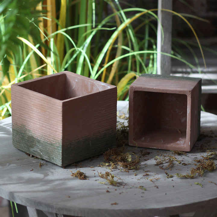 Decorative flower pot with woven design Stornfield