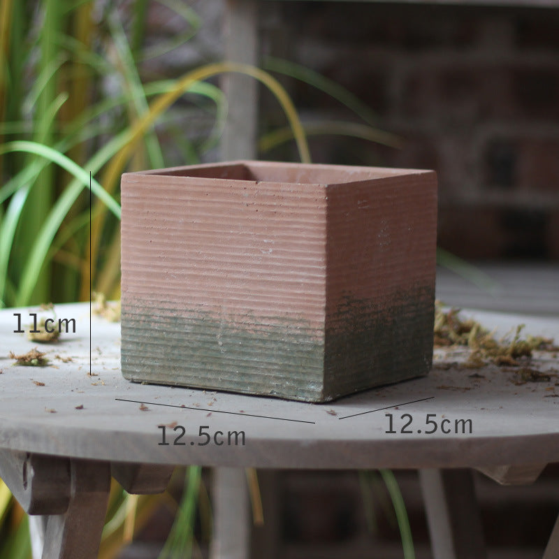 Decorative flower pot with woven design Stornfield
