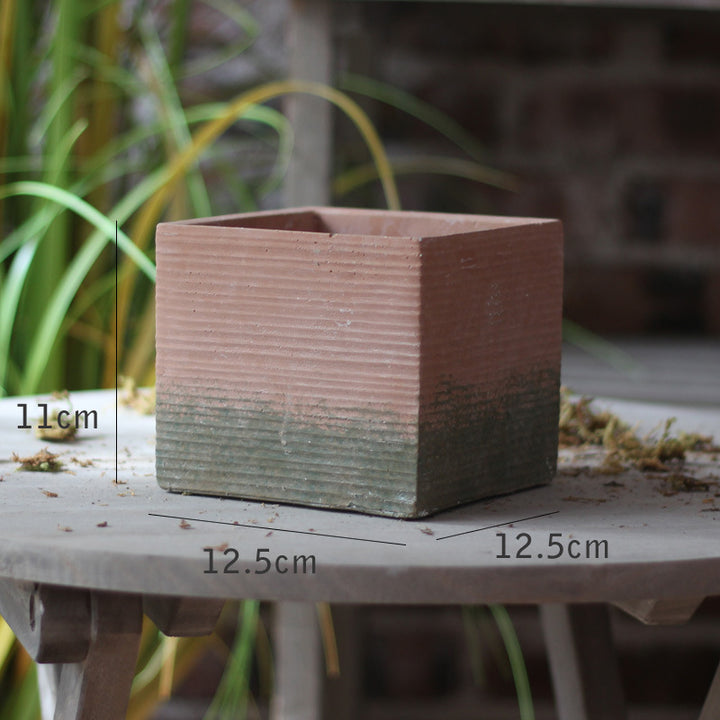 Decorative flower pot with woven design Stornfield