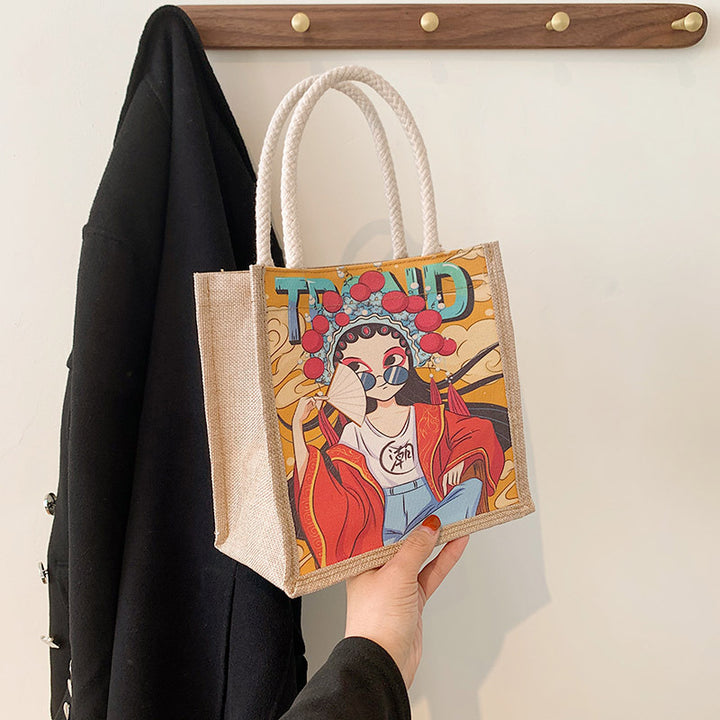 Artistic Illustrated Canvas Tote