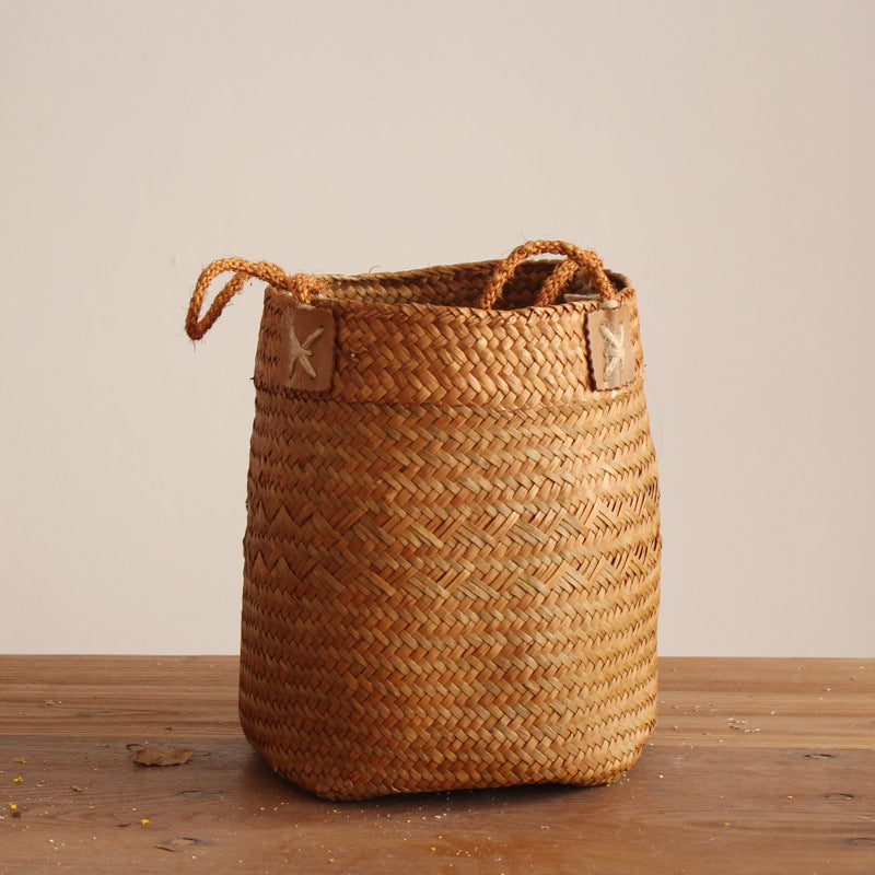 Handcrafted storage basket with natural design Stornfield