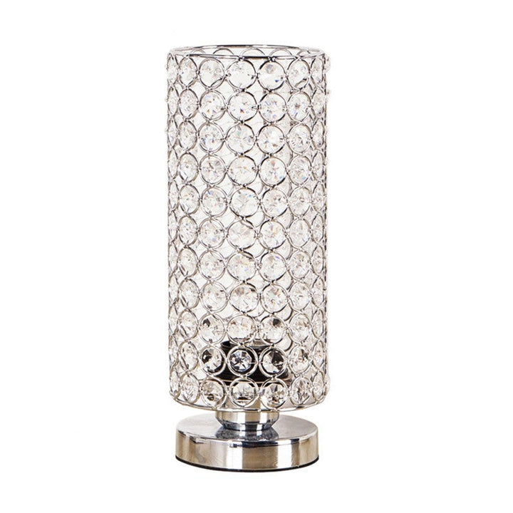 Stornfield | Crystal Table Lamp - Modern Bedside Lamp with Chrome Finish