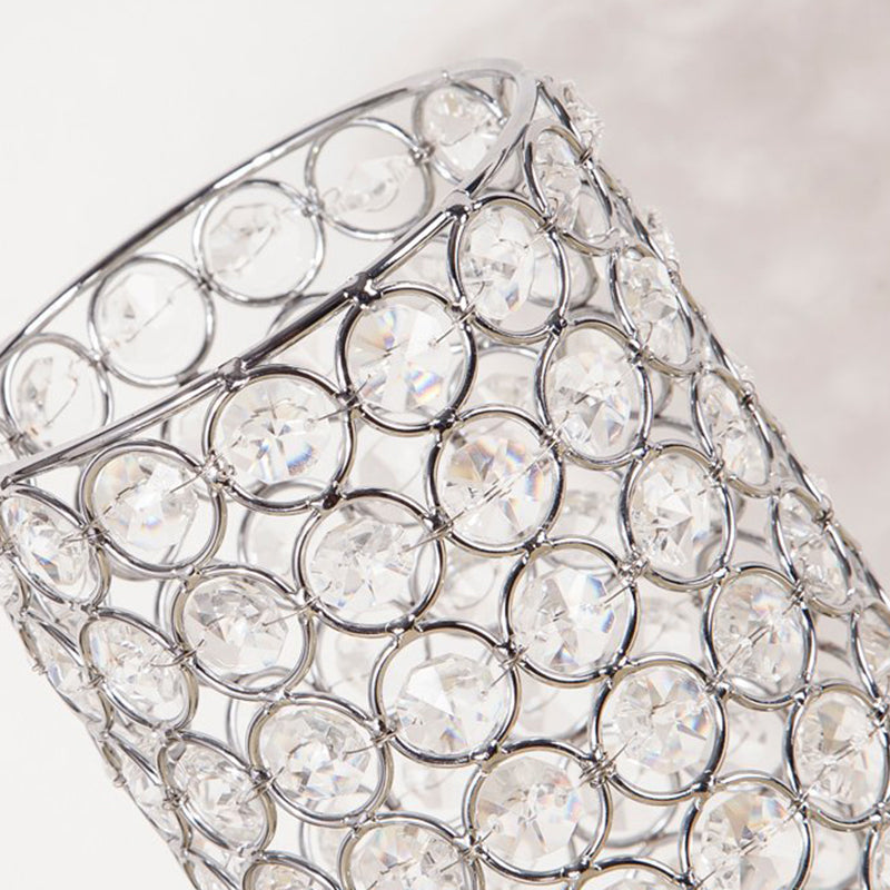 Stornfield | Crystal Table Lamp - Modern Bedside Lamp with Chrome Finish