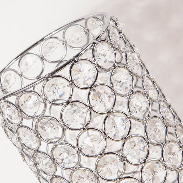 Stornfield | Crystal Table Lamp - Modern Bedside Lamp with Chrome Finish