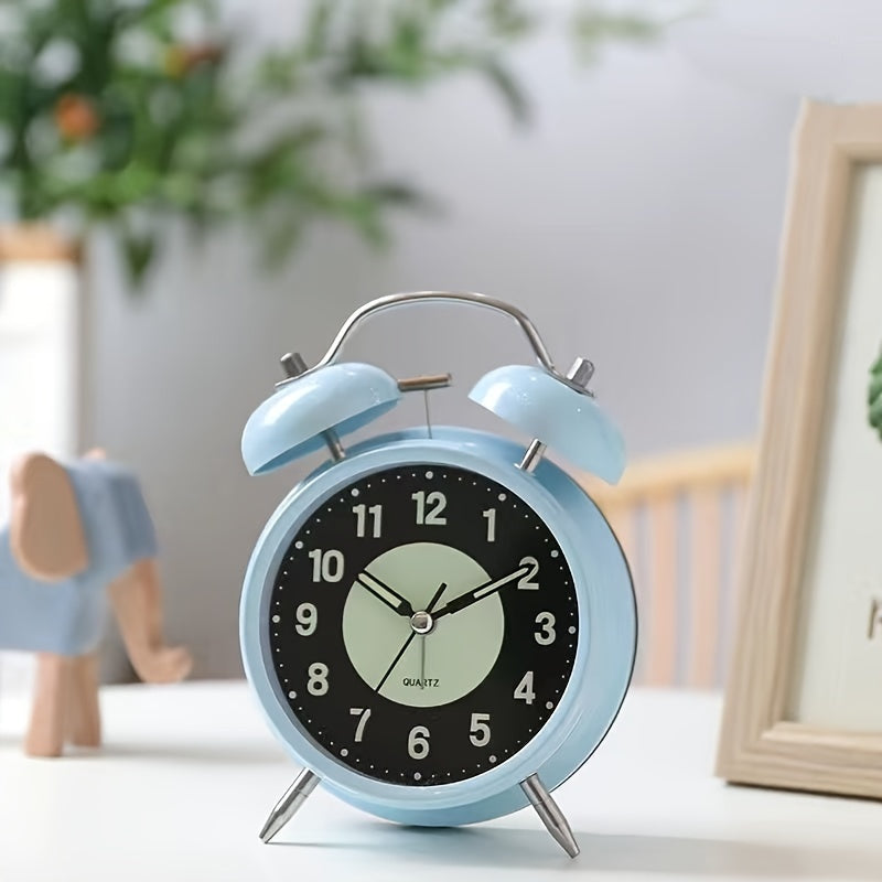 Stornfield | LuminousTime - Elegant Metallic Alarm Clock with Soft Lighting for Peaceful Mornings and Evenings