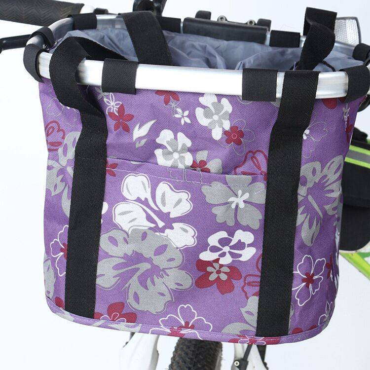 collapsible insulated front bike basket with quick-release mounting and waterproof liner Stornfield