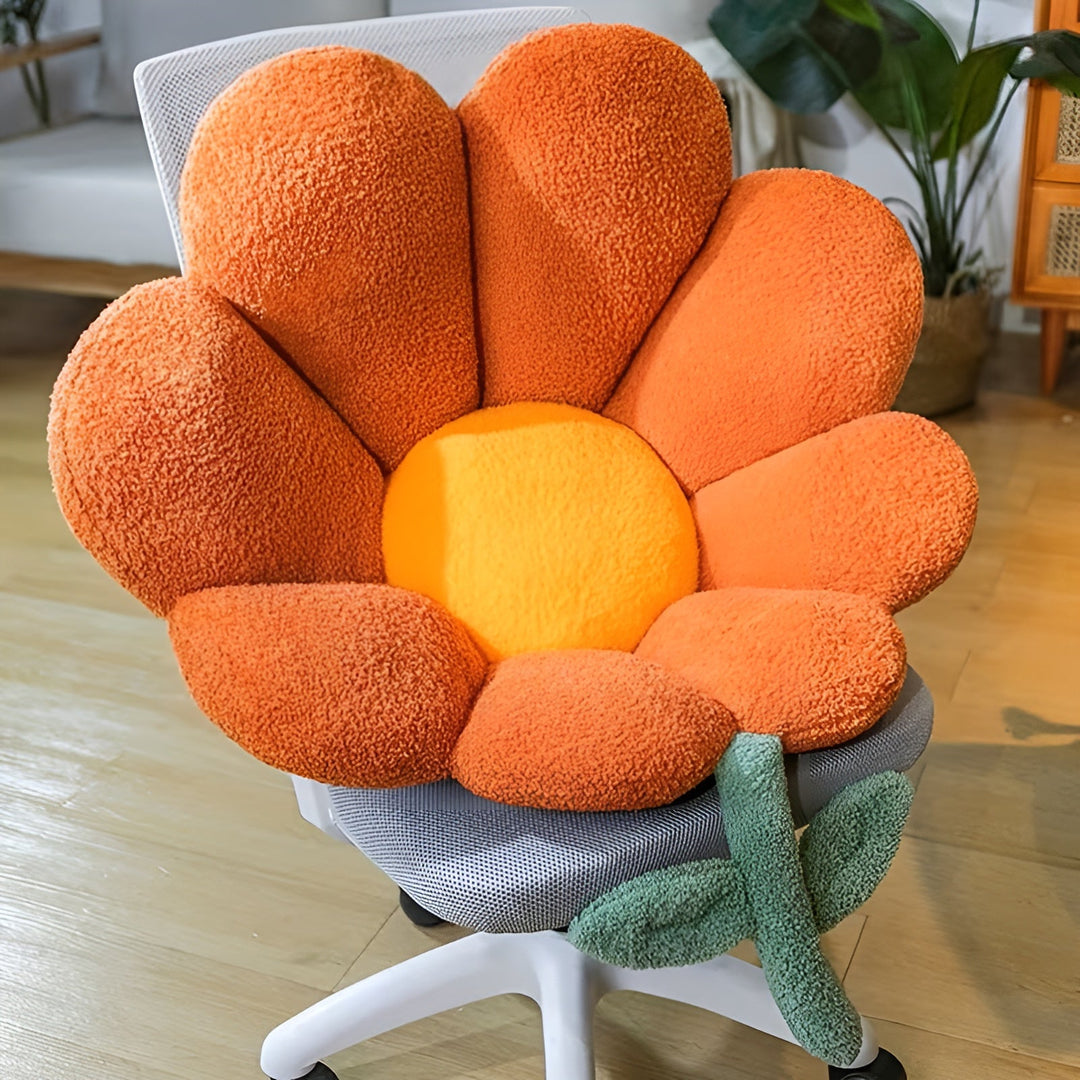 Flower Cushion Seat Cushion – Soft and Cozy | Decorative Floor Cushion for Sofa, Bedroom, and Living Room | Stornfield