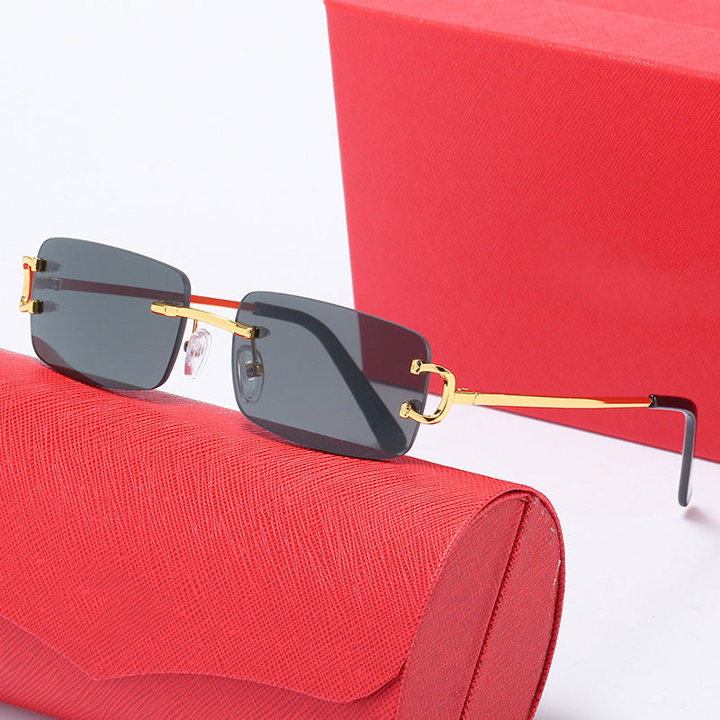 Women's elegant half-frame glasses with luxurious metal frame Stornfield