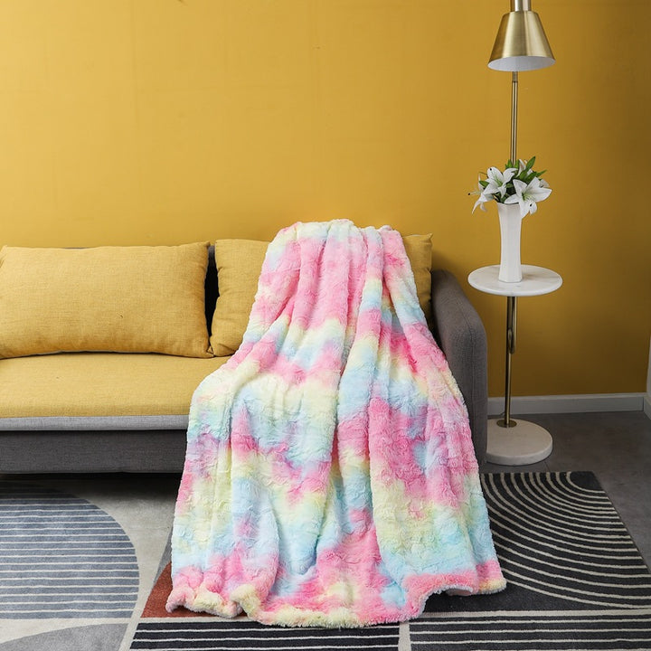 Women's luxurious cuddly blanket made of soft microfiber fabric Stornfield