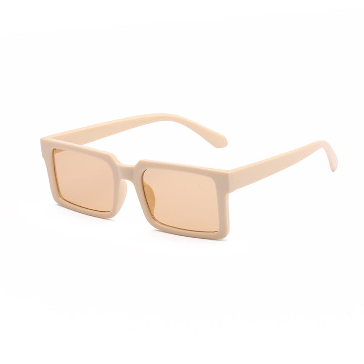 Women’s fashionable rectangular sunglasses with yellow lenses Stornfield