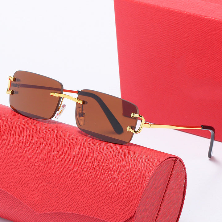 Women's elegant half-frame glasses with luxurious metal frame Stornfield