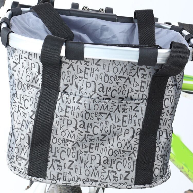 collapsible insulated front bike basket with quick-release mounting and waterproof liner Stornfield