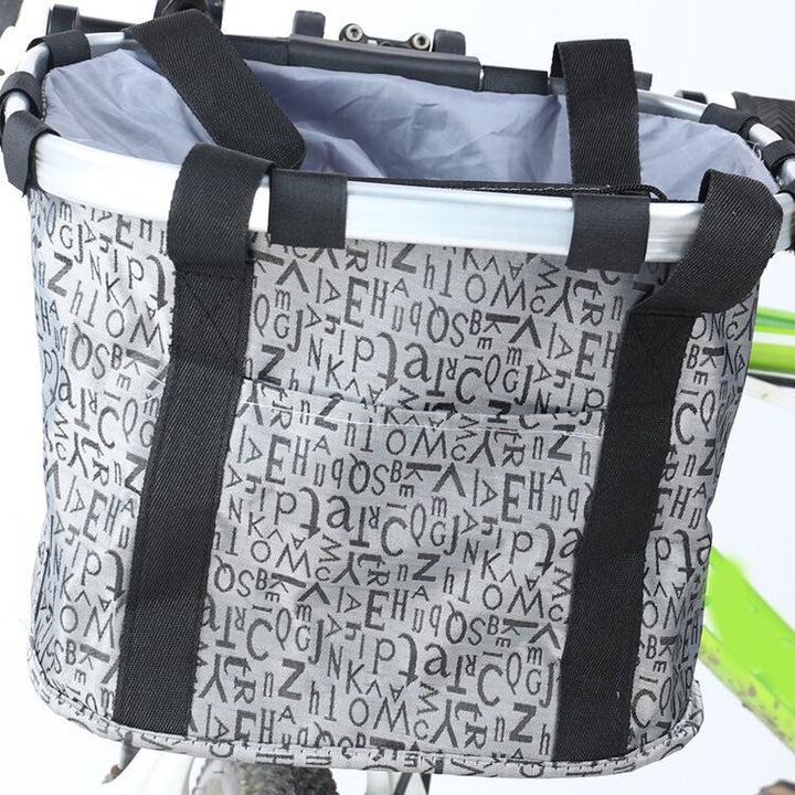 collapsible insulated front bike basket with quick-release mounting and waterproof liner Stornfield