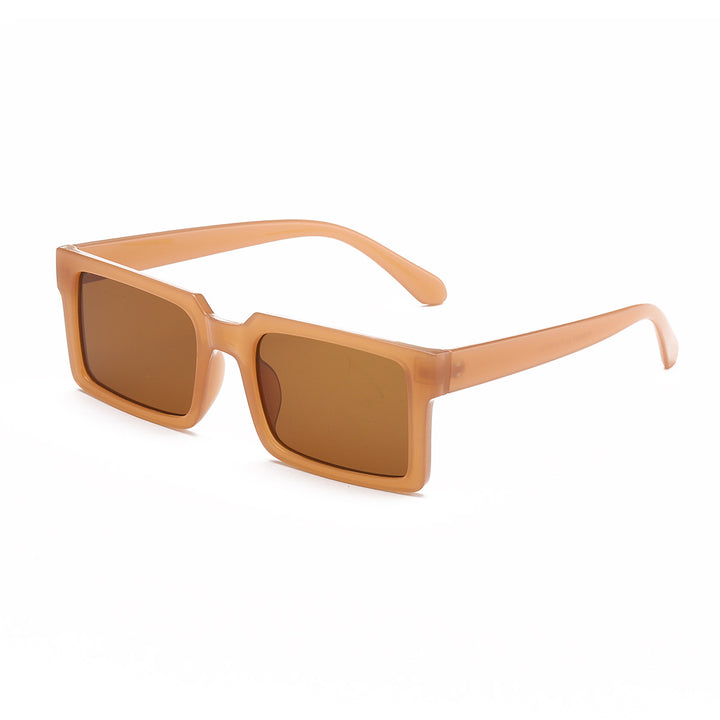 Women’s fashionable rectangular sunglasses with yellow lenses Stornfield