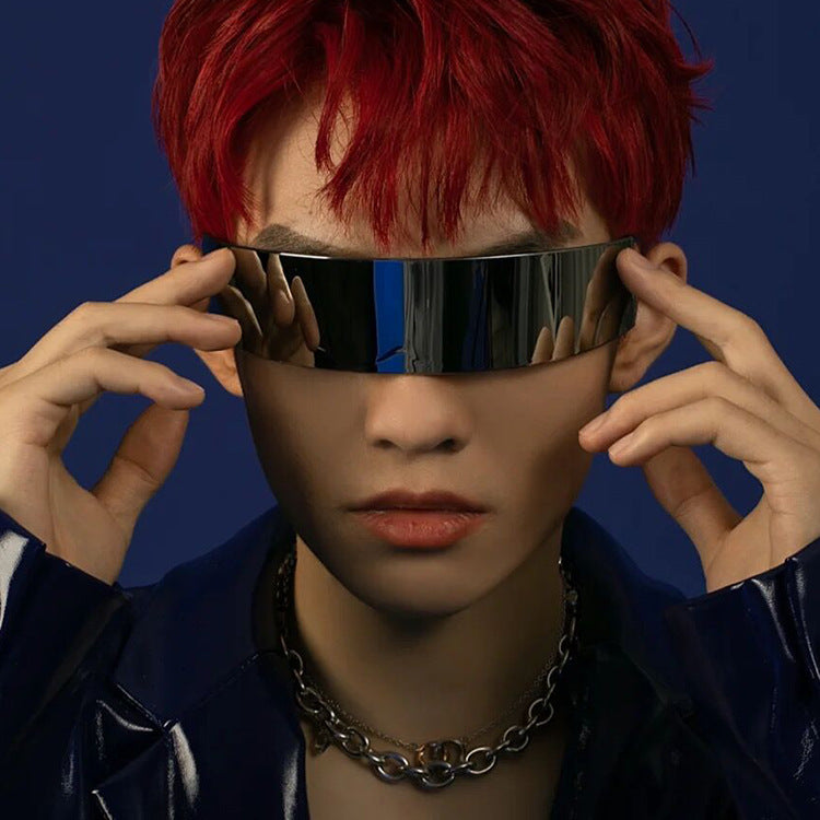 Women futuristic visor-like sunglasses Stornfield