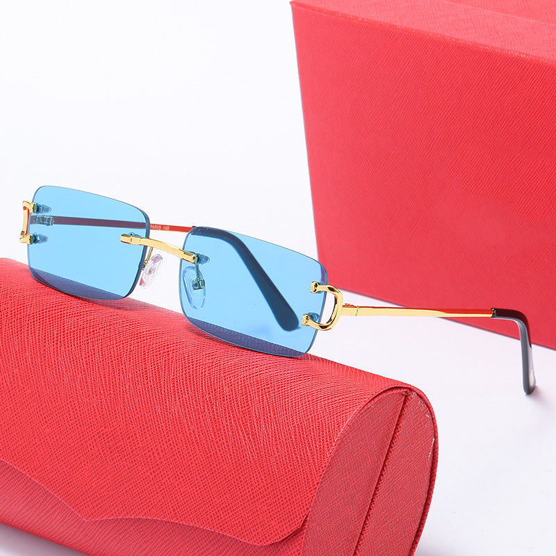 Women's elegant half-frame glasses with luxurious metal frame Stornfield