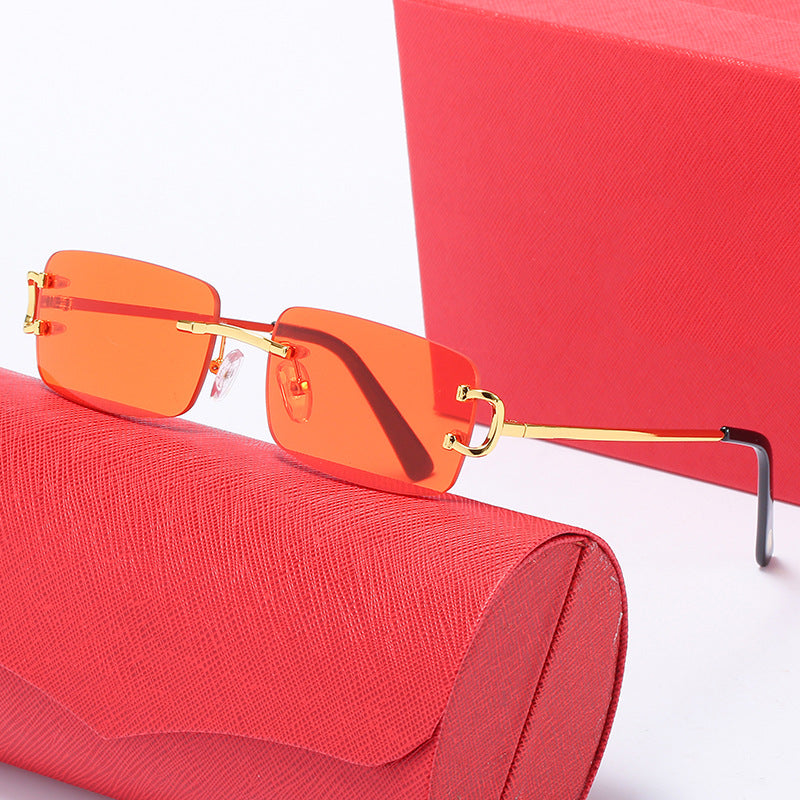 Women's elegant half-frame glasses with luxurious metal frame Stornfield