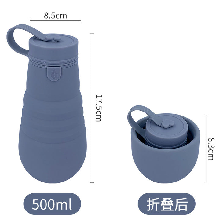 Ladies Foldable Silicone Drinking Bottle with Secure Closure Stornfield