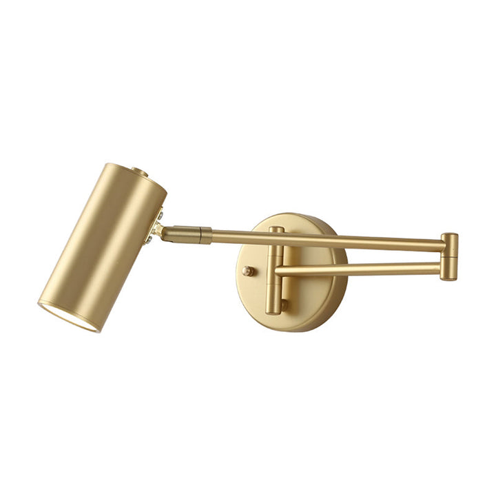 Tubular Bedside Wall Mounted Reading Lamp Metal 1 Bulb Postmodern Wall Light with Extendable Arm | Stornfield