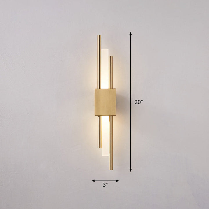 Postmodern Style Rod Shaped Wall Light Acrylic Stairway LED Sconce Light Fixture | Stornfield