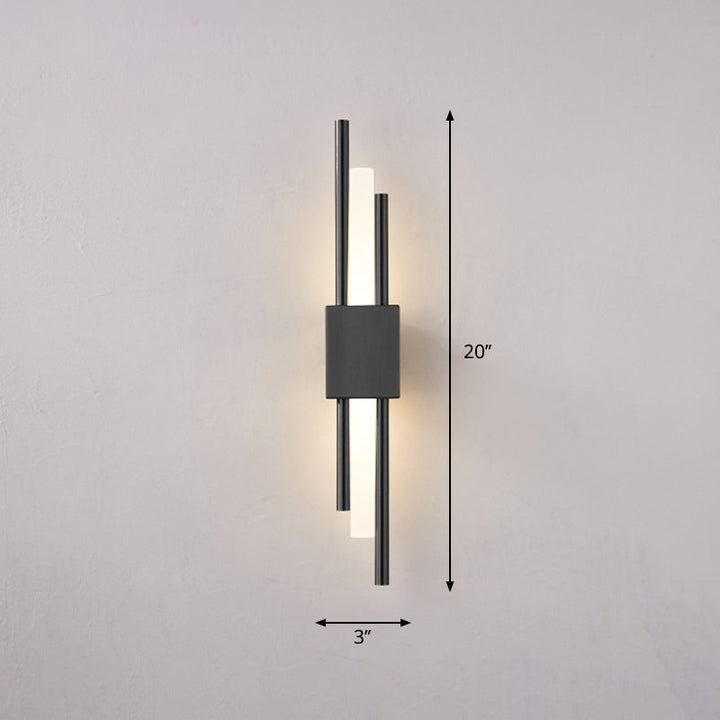 Postmodern Style Rod Shaped Wall Light Acrylic Stairway LED Sconce Light Fixture | Stornfield