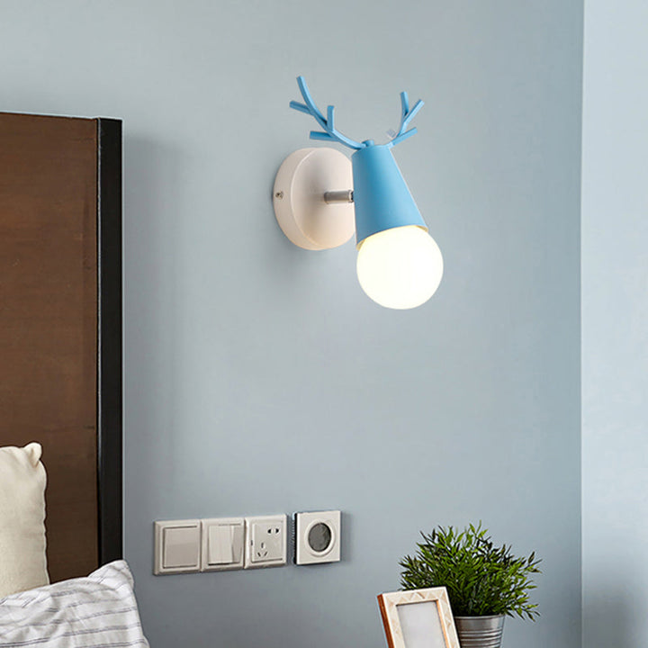 Deer Vanity Light Fixture Nordic Style Metal Bedroom Adjustable Wall Mount Light | Stornfield