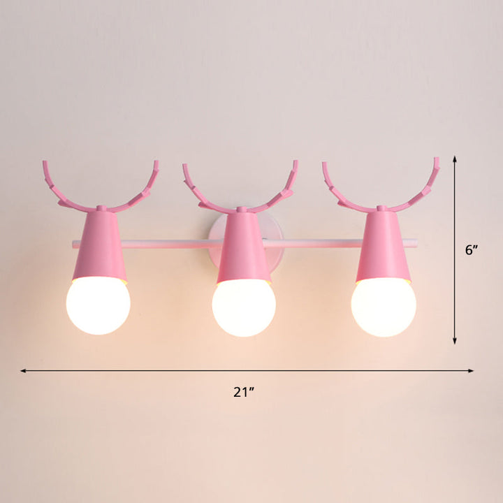 Deer Vanity Light Fixture Nordic Style Metal Bedroom Adjustable Wall Mount Light | Stornfield