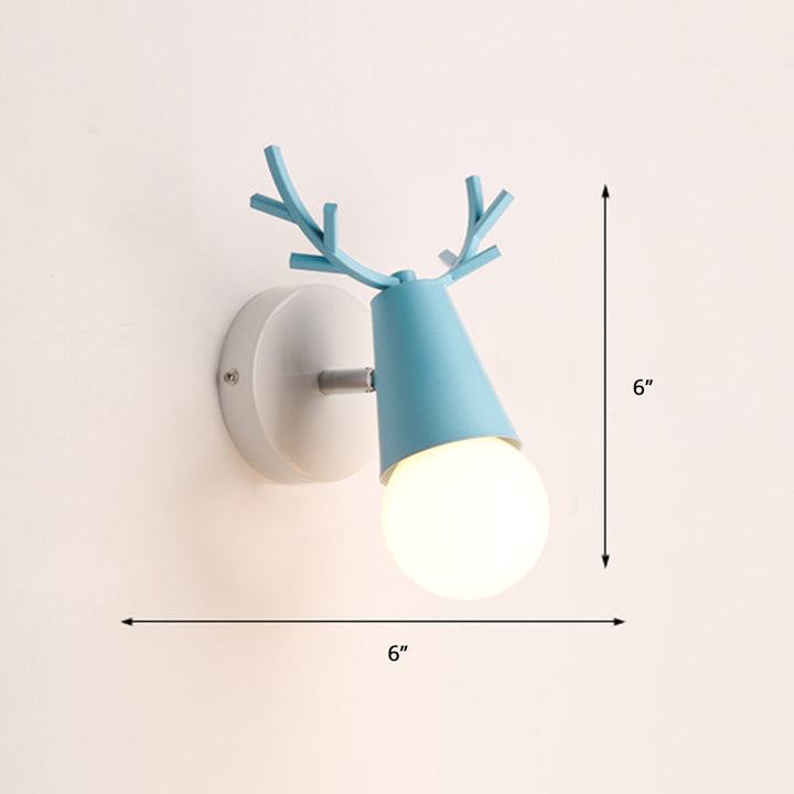 Deer Vanity Light Fixture Nordic Style Metal Bedroom Adjustable Wall Mount Light | Stornfield