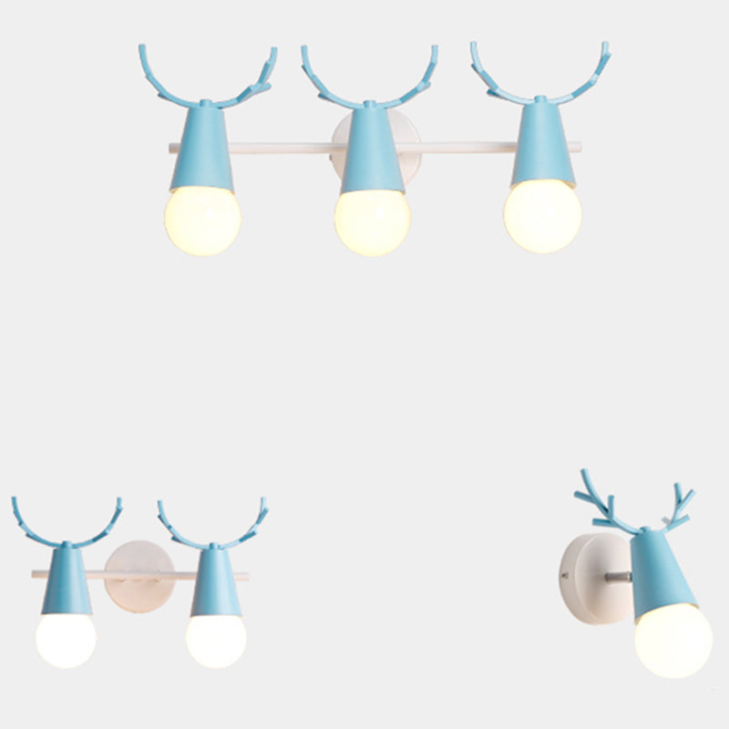 Deer Vanity Light Fixture Nordic Style Metal Bedroom Adjustable Wall Mount Light | Stornfield