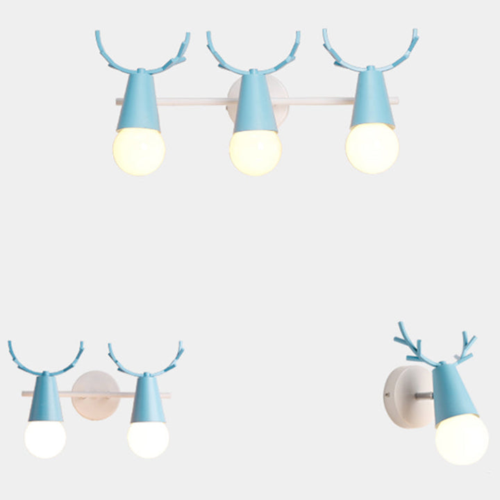 Deer Vanity Light Fixture Nordic Style Metal Bedroom Adjustable Wall Mount Light | Stornfield