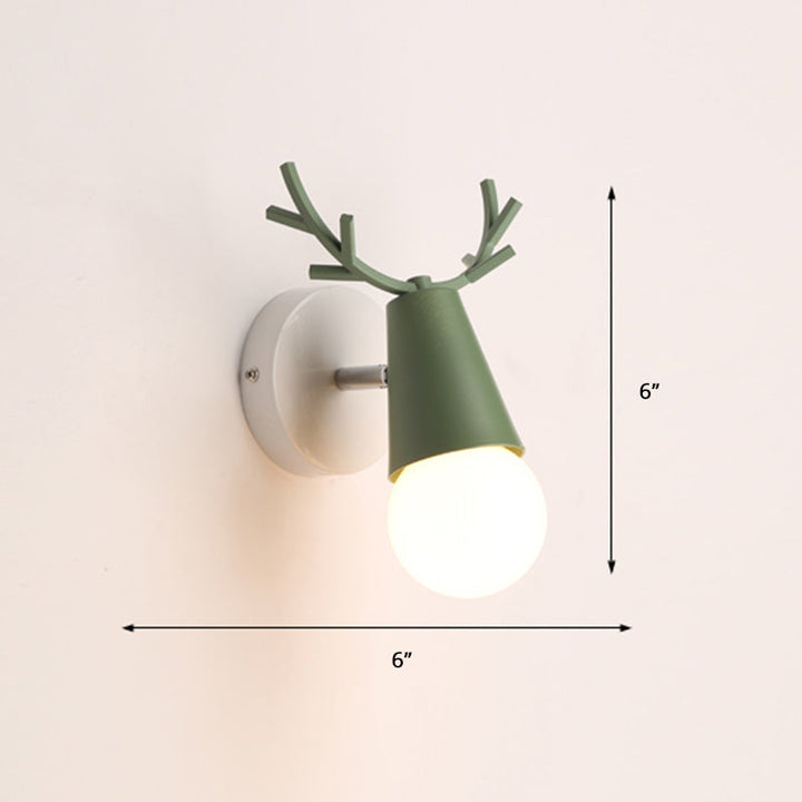 Deer Vanity Light Fixture Nordic Style Metal Bedroom Adjustable Wall Mount Light | Stornfield
