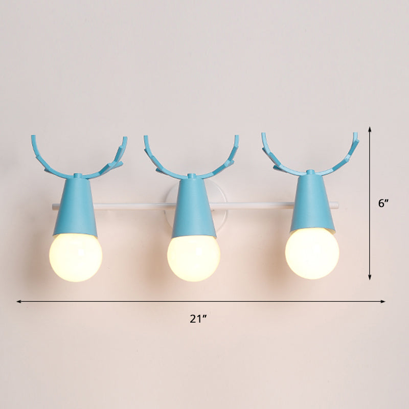 Deer Vanity Light Fixture Nordic Style Metal Bedroom Adjustable Wall Mount Light | Stornfield