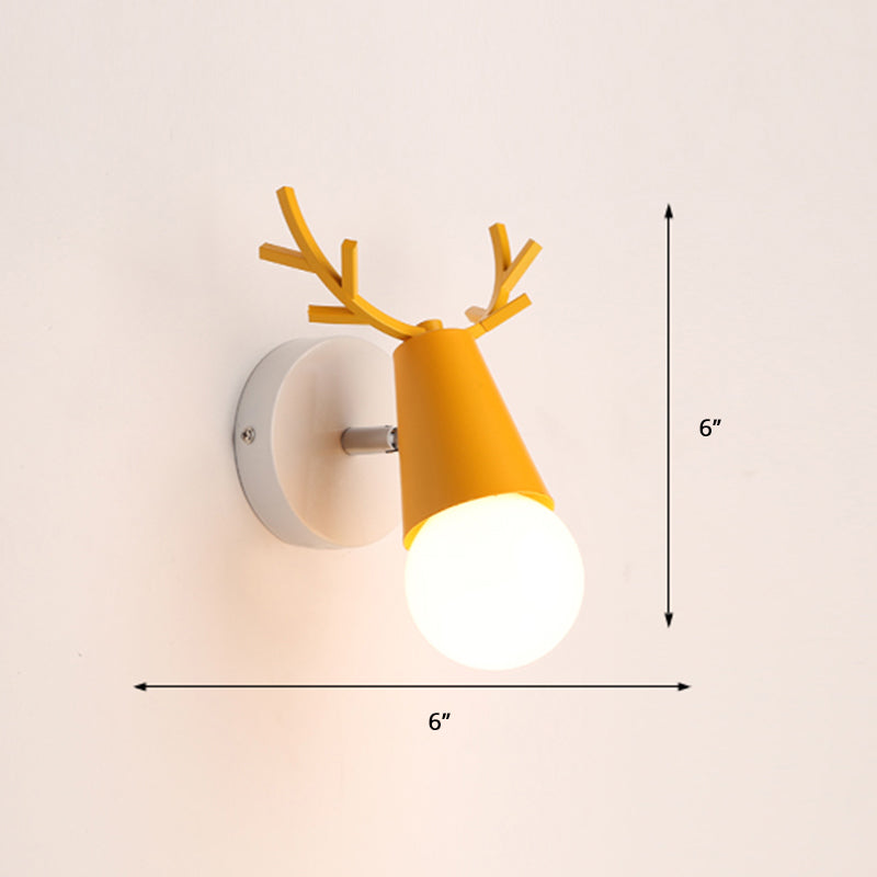 Deer Vanity Light Fixture Nordic Style Metal Bedroom Adjustable Wall Mount Light | Stornfield
