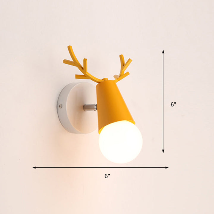 Deer Vanity Light Fixture Nordic Style Metal Bedroom Adjustable Wall Mount Light | Stornfield