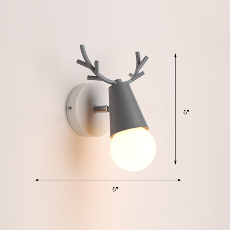 Deer Vanity Light Fixture Nordic Style Metal Bedroom Adjustable Wall Mount Light | Stornfield