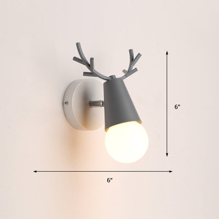 Deer Vanity Light Fixture Nordic Style Metal Bedroom Adjustable Wall Mount Light | Stornfield