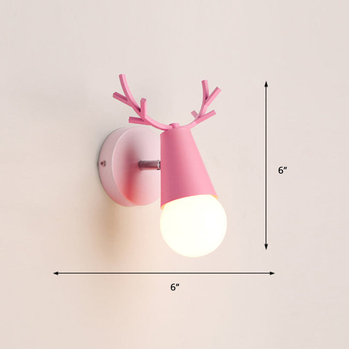 Deer Vanity Light Fixture Nordic Style Metal Bedroom Adjustable Wall Mount Light | Stornfield