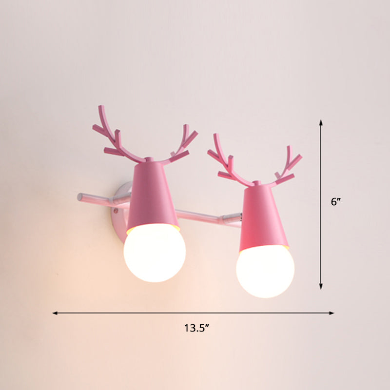 Deer Vanity Light Fixture Nordic Style Metal Bedroom Adjustable Wall Mount Light | Stornfield