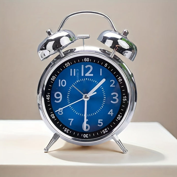 Classic Metal Bell-Top Alarm Clock for Timely Wake-Ups | Stornfield
