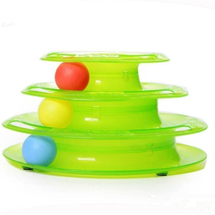Three Layer Colorful Cat Track Tower Toy | Stornfield