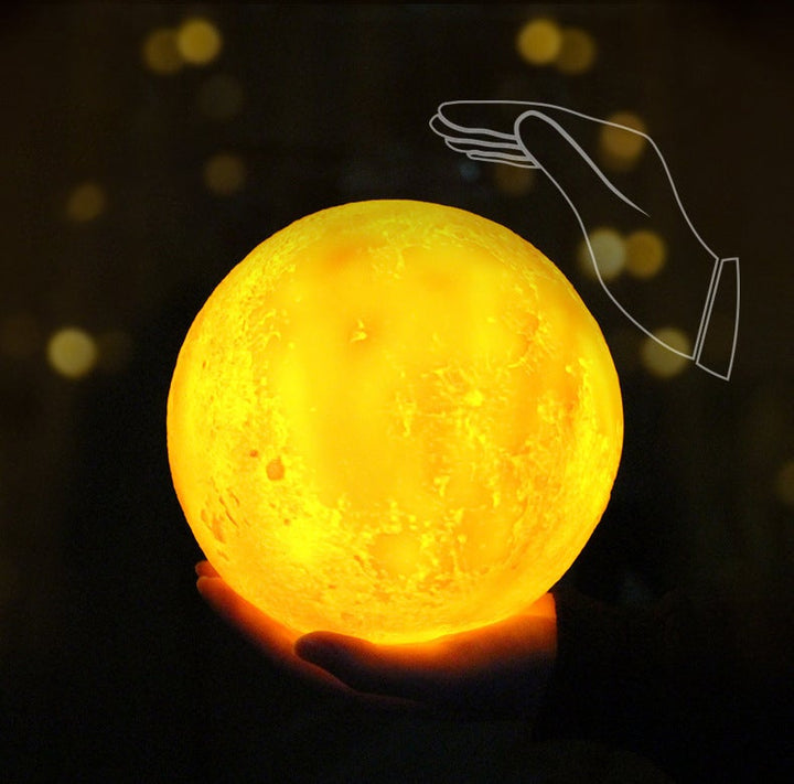 Stornfield | Rechargeable Miniature Creative LED Table Lamp 1 Light 3D Printed Moon