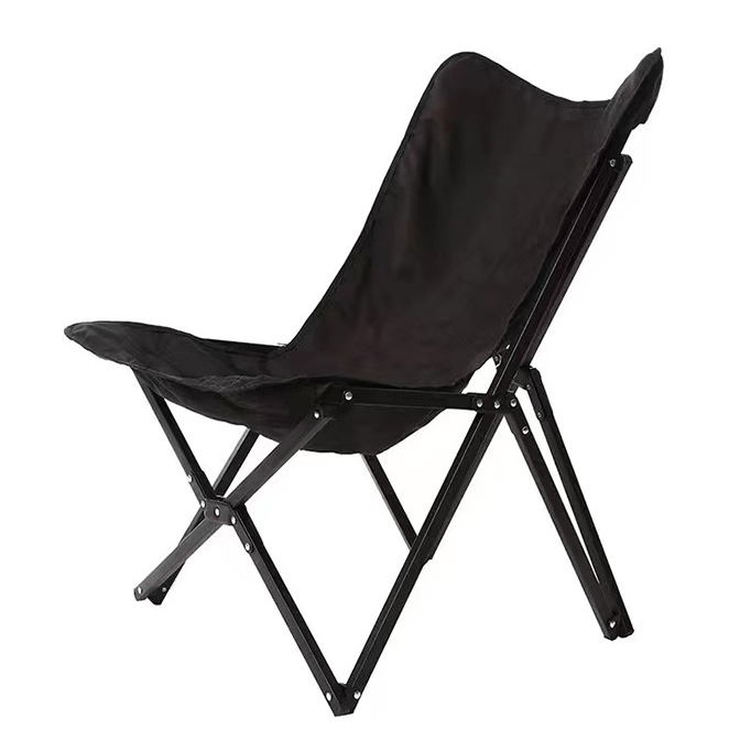 Contemporary Industrial Oxford Fabric Hardware Foldable Camping Chair Backrest For Outdoor Patio | Stornfield