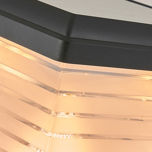 Modern Minimalist Square Cylinder Solar Waterproof ABS PC LED Outdoor Light For Garden | Stornfield